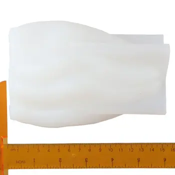 1шт Белая 3D форма Неправильной формы Цилиндр Неправильной геометрической формы 13,9x8,5x8,1 см Силиконовая форма для свечей Шоколад Изображение 4