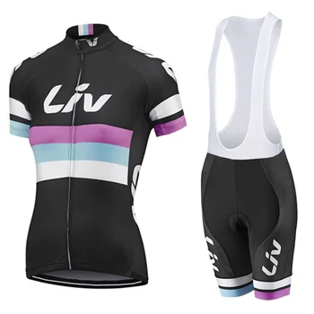 2023 женская велосипедная одежда LIV Team female Ciclismo Hombre Комплект из Джерси для велоспорта с коротким рукавом Bike woman Uniforme Maillot Bicycle