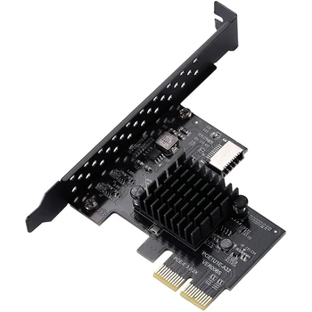 2X PCI-E от 2X до USB3.1 A-Key Gen2 Передняя карта расширения Type-E, 20-контактный разъем Type-E на передней панели 10 Гбит/с, Плата Riser Card Изображение 0