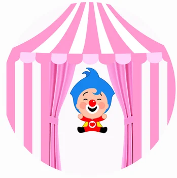 8x8FT Персонализированный Плимут Plim Carnival Circus С Днем Рождения Музыка Пользовательский Фон Для Фотографий Бесшовный Винил 240см х 240см Изображение 5