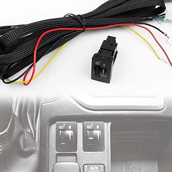 8ШТ Обогреватель автокресла 12 В Подогреваемые грелки для сидений с 2-дисковым 5-уровневым переключателем для Toyota Prado Corolla RAV4 REIZ Yaris Изображение 1