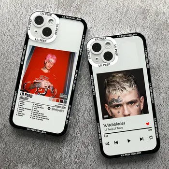 Lil Peep Hellboy Love Чехол для Телефона iPhone 11 12 13 14 15 Pro Max Mini 7 8 Plus XS XR SE2 X Shell Прозрачный Чехол Sotf Fundas Изображение 0