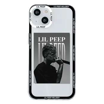 Lil Peep Hellboy Love Чехол для Телефона iPhone 11 12 13 14 15 Pro Max Mini 7 8 Plus XS XR SE2 X Shell Прозрачный Чехол Sotf Fundas Изображение 5