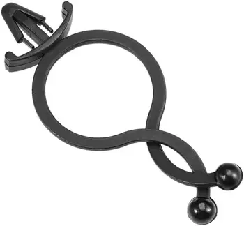 yoeruyo Twist Lock Кабельные Стяжки Нейлон U-образной формы для экономии места диаметром 17 мм Черный 200шт Изображение 2