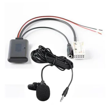 Аудиокабель Bluetooth AUX Разъемы адаптера микрофона громкой связи для BMW E60 E63 E64 E66 E81 E82 E70 E90 Автомобильные аксессуары