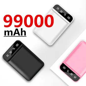 Блок питания 99000 мАч, портативное магнитное беспроводное зарядное устройство мощностью 20 Вт, внешний аккумулятор PowerCore PowerBank для Xiaomi iPhone 14