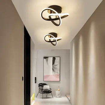 Бытовая светодиодная люстра, трехцветная лампа, потолочный светильник в современном стиле, светильник для спальни, Поверхностная установка 220 В, лампа для столовой Изображение 5