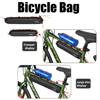 Велосипедная сумка, нейлоновая велосипедная сумка, чехол для телефона, водонепроницаемая велосипедная сумка, большая вместимость, Простая установка, аксессуары для велоспорта