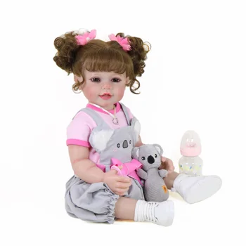 Возрожденная Кукла-малышка-22-дюймовая Малышка-коала с толчком Коалы и 3D раскрашенной кожей, видимыми Венами на цельном виниле с укоренившимися волосами Изображение 0