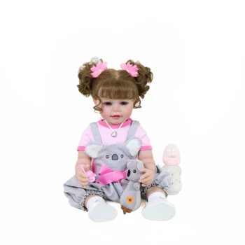 Возрожденная Кукла-малышка-22-дюймовая Малышка-коала с толчком Коалы и 3D раскрашенной кожей, видимыми Венами на цельном виниле с укоренившимися волосами Изображение 2