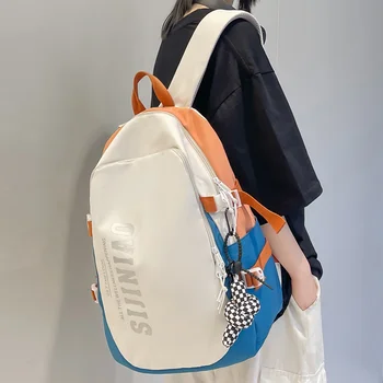 Высококачественный нейлоновый женский рюкзак Большой емкости с буквенным принтом Студенческая сумка для книг Школьная сумка для девочек Дорожная сумка Mochila