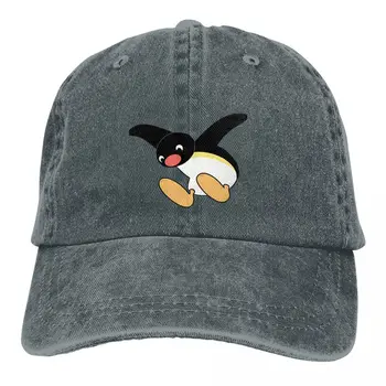 Выстиранная мужская бейсболка Fly Trucker Snapback Caps, папина шляпа, шляпы для гольфа Pingu Noot Noot