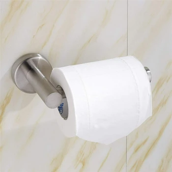 Держатель рулона туалетной бумаги из нержавеющей стали, настенное крепление для ванной комнаты, кухни