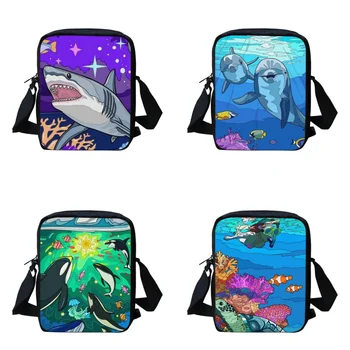 Детская сумка через плечо BELIDOME с милым дизайном в виде дельфина, школьные сумки для девочек, женская сумка-мессенджер, повседневная дорожная сумка Mochila