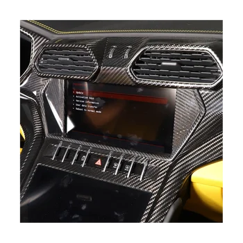 Для Lamborghini URUS 2018-2021 Карбоновая Центральная Консоль Автомобиля Навигация S n Рамка Накладка Наклейка Аксессуары Изображение 2