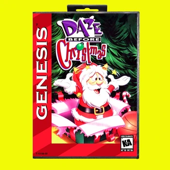 Игровая карта Daze Before Christmas 16bit MD для Sega Mega Drive/ Genesis в розничной коробке от НАС