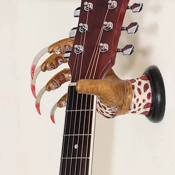 Изысканная подставка для гитары, креативный держатель для гитары Monster Hand, Настенное крепление для гитары, защита от Изображение 2