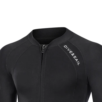 Куртка для дайвинга из неопрена DIVE SAIL 2 мм, женская куртка для подводного плавания, серфинга с разрезом Изображение 4