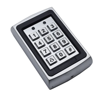 Независимый контроллер доступа RFID Клавиатура контроля доступа Водонепроницаемая Цифровая панель Считыватель карт Система дверного замка