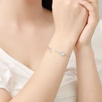 Новое ожерелье Planet из стерлингового серебра 925 пробы, персонализированные подвески, браслет в милом стиле, подарок на день рождения для женщин, изысканные ювелирные изделия Изображение 1