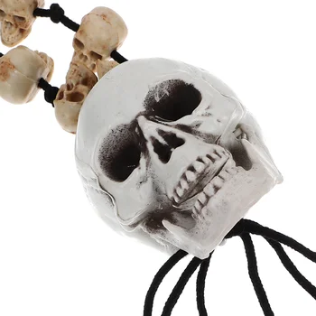 Ожерелье на Хэллоуин, Аксессуар для костюма, украшение в виде кости головы Дружбы, Ожерелья, Ювелирная цепочка для декора Изображение 2