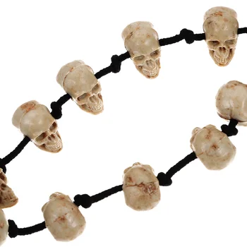 Ожерелье на Хэллоуин, Аксессуар для костюма, украшение в виде кости головы Дружбы, Ожерелья, Ювелирная цепочка для декора Изображение 3