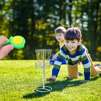 Портативная корзина для игры в диск-гольф, одобренная чемпионатом по тренировкам в диск-гольфе, корзина для тренировок в тяжелом гольфе, установленная на заднем дворе