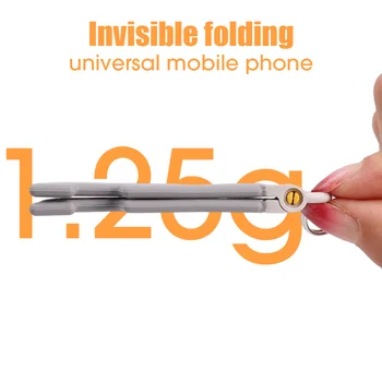 Портативная складная подставка для телефона, универсальный держатель мини-размера, Устойчивая легкая тонкая подставка для iPhone 14 13 12 Pro Max Xiaomi Samsung Изображение 4
