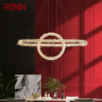 Современный Подвесной Светильник RONIN Creative Crystal Gold Роскошная Люстра LED Светильники Для Столовой Спальни