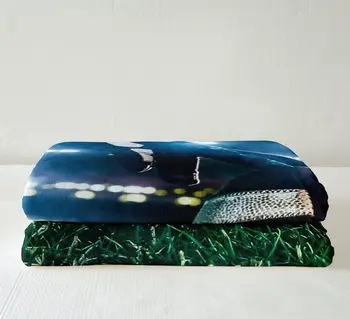 Футбольное флисовое одеяло, спортивное плюшевое одеяло для регби, подарок для любителей футбола, Шерп-одеяло, футбольный мяч Изображение 3