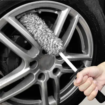 Щетка для автомобильных колес, щетки для чистки шин из микрофибры, ручная щетка для детализации автомобильных колес, для чистки автомобиля, для мойки автомобилей