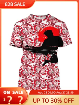 Японская Тренировочная футболка, Мужские Футболки с 3D принтом Карате, Топы Оверсайз, Высококачественная Спортивная одежда с короткими рукавами, Мужская быстросохнущая Футболка Изображение 0
